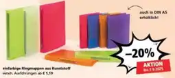 Pagro Diskont einfarbige Ringmappen aus Kunststoff Angebot