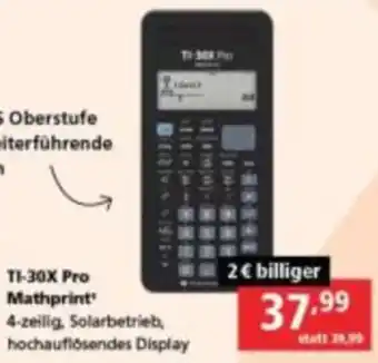 Pagro Diskont TI-30X Pro Mathprint Angebot