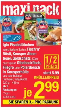 Maximarkt Iglo Fischstäbchen Angebot