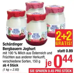 Maximarkt Schärdinger Bergbauern Joghurt Angebot