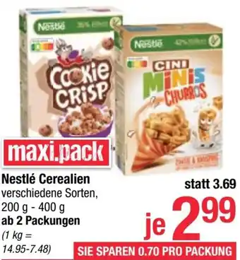 Maximarkt Nestlé Cerealien Angebot