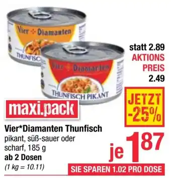 Maximarkt Vier Diamanten Thunfisch Angebot