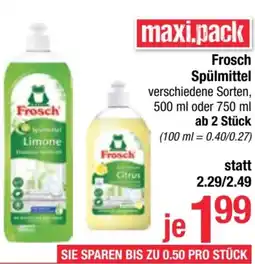 Maximarkt Frosch Spülmittel Angebot