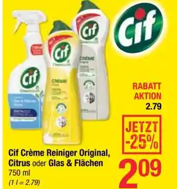 Maximarkt Cif Crème Reiniger Original, Citrus oder Glas & Flächen Angebot