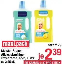 Maximarkt Meister Proper Allzweckreiniger Angebot