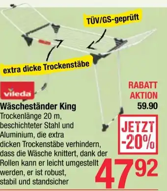 Maximarkt Wäscheständer King Angebot
