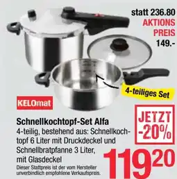 Maximarkt SchnellkochtopfAKTIONS PREIS 149.- Set Alfa Angebot
