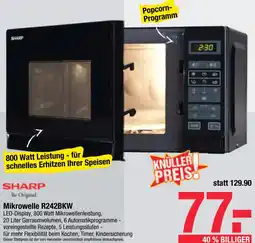 Maximarkt Sharp Mikrowelle R242BKW Angebot