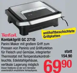 Maximarkt Tefal Kontaktgrill GC 271D Angebot