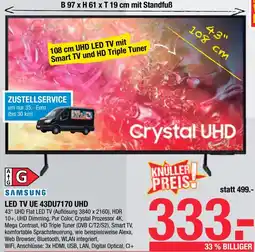 Maximarkt Samsung led tv ue 43du7170 uhd Angebot