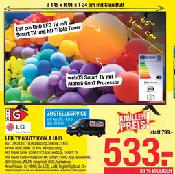 Maximarkt LG LED TV 65UT73006LA UHD Angebot