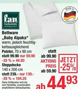 Maximarkt Bettware Baby Alpaka Angebot