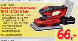 Zgonc Akku Vibrationsschleifer TE-OS 18/230 Li Solo Angebot
