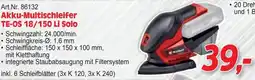 Zgonc Akku Multischleifer TE-OS 18/150 Li Solo Angebot