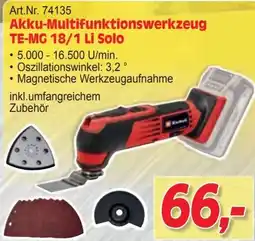 Zgonc Akku-Multifunktionswerkzeug TE-MG 18/1 Li Solo Angebot