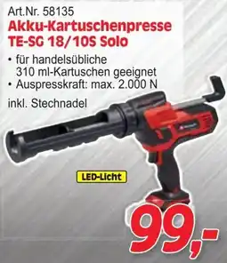 Zgonc Akku-Kartuschenpresse TE-SG 18/10S Solo Angebot