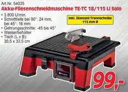 Zgonc Akku-Fliesenschneidmaschine TE-TC 18/115 Li Solo Angebot