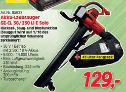 Zgonc Akku-Laubsauger GE-CL 36/230 Li E Solo Angebot