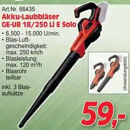 Zgonc Akku-Laubbläser GE-UB 18/250 Li E Solo Angebot