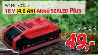 Zgonc 18 V (4,0 Ah)-Akku SEALED Plus Angebot