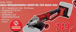 Zgonc Akku-Winkelschleifer AXXIO 36/230 Quick Solo Angebot