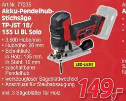 Zgonc Akku-Pendelhub Stichsäge TP-JST 18/ 135 Li BL Solo Angebot