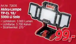 Zgonc Akku Lampe TP-CL 18/ 3000 Li Solo Angebot
