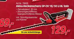 Zgonc Akku Heckenschere GP-CH 18/50 Li BL Solo Angebot