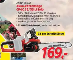 Zgonc Akku-Kettensäge GP-LC 36/35 Li Solo Angebot