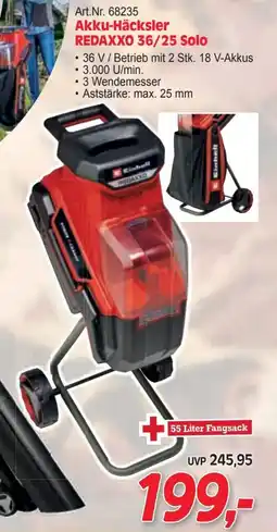 Zgonc Akku-Häcksler REDAXXO 36/25 Solo Angebot