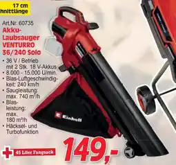 Zgonc Akku- Laubsauger VENTURRO 36/240 Solo Angebot