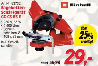 Zgonc Sägeketten Schärfgerät GC-CS 85 E Angebot