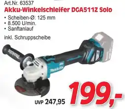 Zgonc Akku-Winkelschleifer DGA511Z Solo Angebot