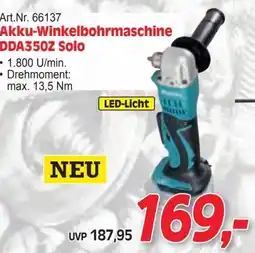 Zgonc Akku-Winkelbohrmaschine DDA350Z Solo Angebot