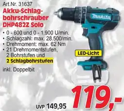 Zgonc Makita Akku-Schlag- bohrschrauber DHP482Z Solo Angebot