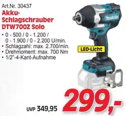 Zgonc Makita Akku- Schlagschrauber DTW700Z Solo Angebot