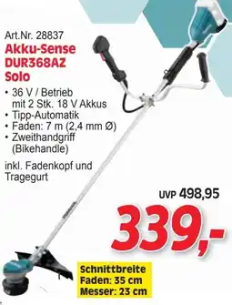 Zgonc Makita Akku-Sense DUR368AZ Solo Angebot