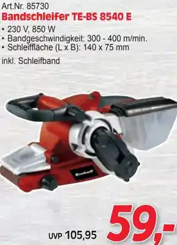 Zgonc Einhell Bandschleifer TE-BS 8540 E Angebot