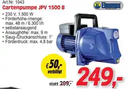 Zgonc Gartenpumpe JPV 1500 B Angebot