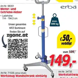 Zgonc Motor- und Getriebe-Heber Angebot