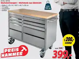 Zgonc Werkstattwagen + Werkbank aus Edelstahl Angebot