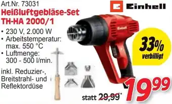 Zgonc Heißluftgebläse-Set TH-HA 2000/1 Angebot