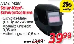 Zgonc Solar-Kopf- Schweißschirm Angebot