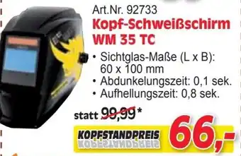 Zgonc Kopf-Schweißschirm WM 35 TC Angebot