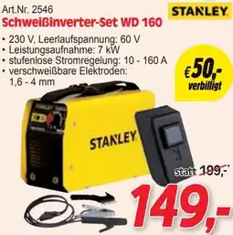 Zgonc STANLEY Schweiẞinverter-Set WD 160 Angebot