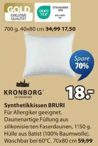 JYSK Synthetikkissen BRURI Angebot