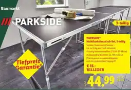 Lidl PARKSIDE Multifunktionstisch-Set, 3-teilig Angebot