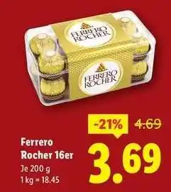 Lidl Ferrero Rocher 16er Angebot
