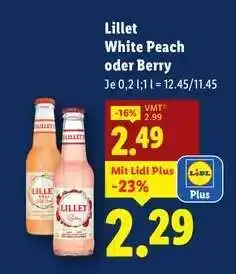 Lidl Lillet White Peach oder Berry Angebot
