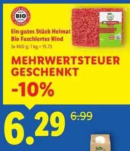 Lidl Ein gutes Stück Heimat Bio Faschiertes Rind Angebot